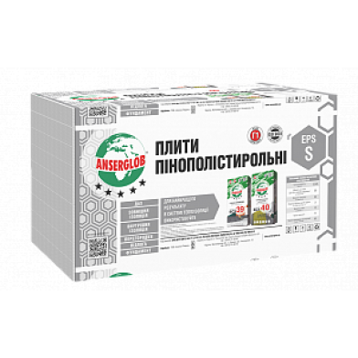 Anserglob EPS-S - Пенопласт, 0,5*1м (100 мм)