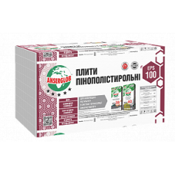 Пінопласт Anserglob EPS-100, 0,5*1,0 м (100 мм)