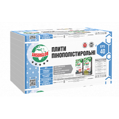 Anserglob EPS-40 - Пенопласт, 1,0*1,0 м (50 мм)