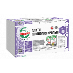 Пенопласт Anserglob EPS-60, 0,5*1м (100 мм)