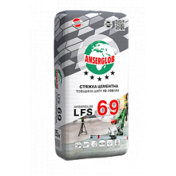 Anserglob LFS-69, стяжка цементна, 10-100мм, 25 кг