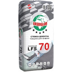 Anserglob LFS-70, стяжка цементная, 10-60 мм, 25 кг