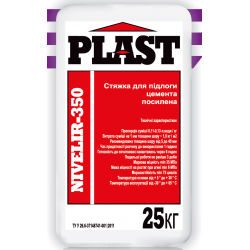 Plast Nivelir-350, стяжка цементная усиленная (5-40 мм), 25 кг