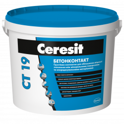 Грунтовка Бетонконтакт Ceresit CT-19, 4,5 кг/3 л