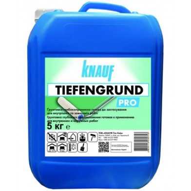 Грунтовка Knauf Tiefengrund глибокопроникаюча - 5 кг