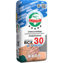 Клей для плитки - Anserglob BCX-30, 25 кг