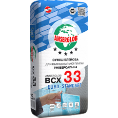 Клей для плитки - Anserglob BCX-33, 25 кг