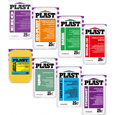 Клей Plast Standart, для керамической плитки (25 кг) - 