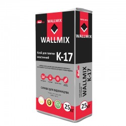 Wallmix К-17, Клей для плитки Эластичный, 25 кг