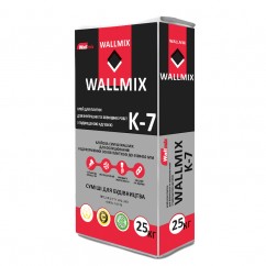 Wallmix К-7, Клей для плитки, адгезионный, 25 кг