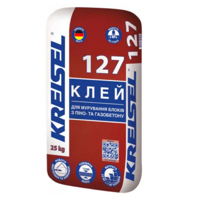 Смесь для кладки блоков Kreisel 127 PorenbetonKleber (25 кг)