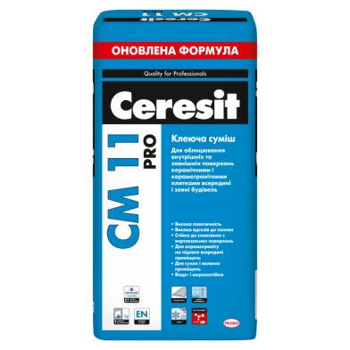 Ceresit (Церезіт) CM-11 PRO, Клей для плитки, 27 кг