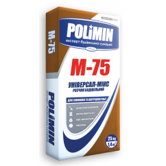 Кладочный раствор Полимин M-75, 25 кг