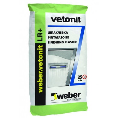 шпаклевка финишная ВЕТОНИТ (Vetonit) LR+ (1,5 мм) 25 кг