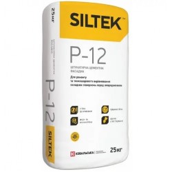 Siltek P-12 Фасадная, штукатурка цементная финишная (до 10 мм), 25 кг