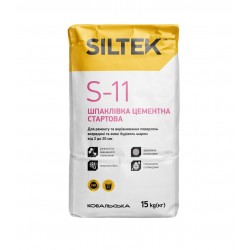 Siltek S-11, Шпаклевка стартовая цементная от 2 до 5мм, 25 кг