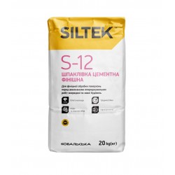 Шпаклівка цементна Siltek S-12 фініш, 20 кг