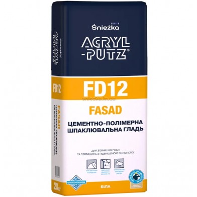 Sniezka Acryl-Putz FD12 Fasad Шпаклівка фінішна, 20 кг