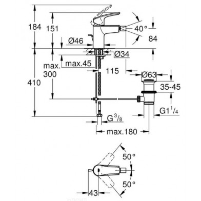 Змішувач для біде Grohe Eurosmart 32929003 - 