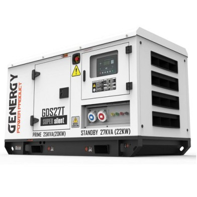 Генератор дизельный GENERGY GDS27T, 22 кВт, в шумозащитном кожухе