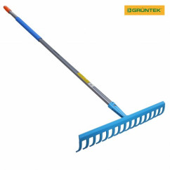 Грабли садовые GRUNTEK GR-450/140S, 16 зубцов, стальная ручка 140 см