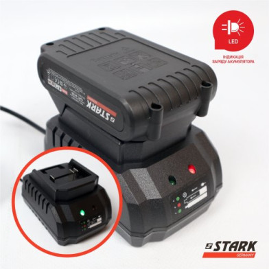 Кущоріз акумуляторний STARK CHT-2105, 21 В, для трави, кущів і дерев - 