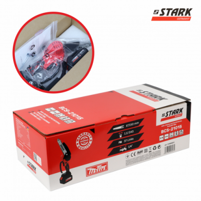 Міні-пила акумуляторна STARK BCS-21015, 21 В, шина 150 мм - 