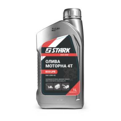 Олива моторна STARK 4T ECO LIFE SAE 10W-40, напівсинтетична, 1 л - 