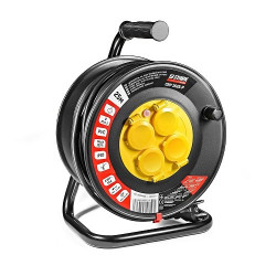 Подовжувач на котушці STARK CRP-1525-P, 25 м, 4 розетки, кабель ПВХ 2×1,5 мм²