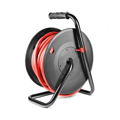 Подовжувач на котушці STARK CRR-2525-P, 25 м, 4 розетки, гумовий кабель 3×2,5 мм² - 