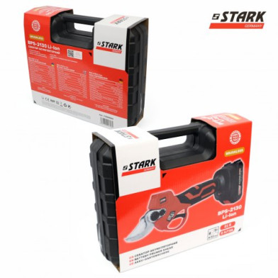 Секатор акумуляторний STARK BPS-2130, 21 В, до 30 мм, кейс - 