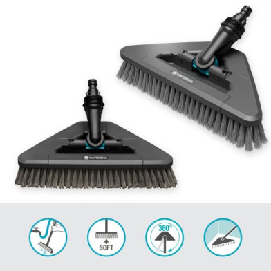 Щітка Gardena Cleansystem Flex м'яка, 13 см - 