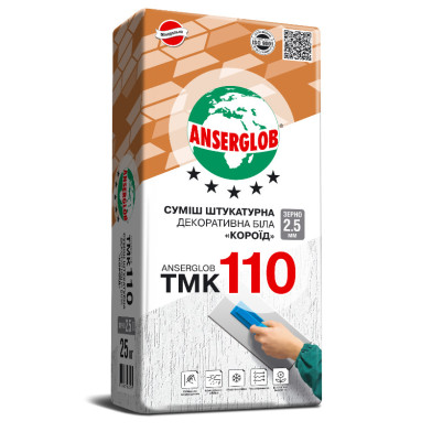 Штукатурка декоративная Anserglob ТМК 110 «Короед», 25 кг