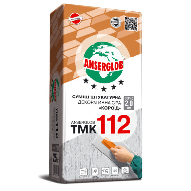Штукатурка декоративная Anserglob ТМК 112 «Короед», 25 кг