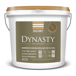 Краска интерьерная латексная Колорит Dynasty, база А, 9 л
