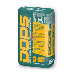 Клей для газоблоку DOPS Block Зима, 25 кг
