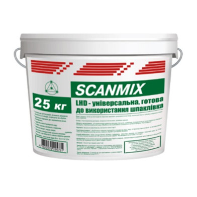 Шпаклівка фінішна готова Scanmix LHD, 25 кг