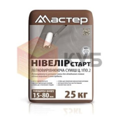 Стяжка легковыравнивающая Мастер Нивелир Старт, 15–80 мм, 25 кг