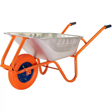 Тачка будівельна BLUETOOLS Formula 1 Standard, 90 л, 180 кг, поліуретанове колесо (220-4012)