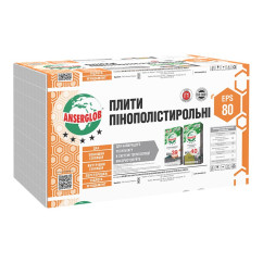 Пенопласт Anserglob EPS-80, 0,5*1м (100 мм)