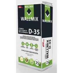 Wallmix D-35, стяжка цементная высокопрочная, 10-60 мм, 25 кг