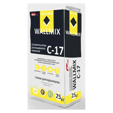Wallmix С-17 — лёгкая штукатурка машинного нанесения