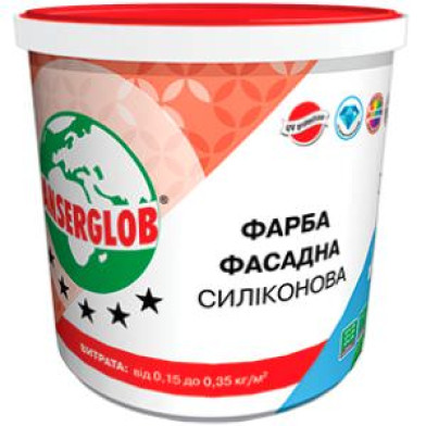 Силиконовая фасадная краска Ансерглоб 14 кг