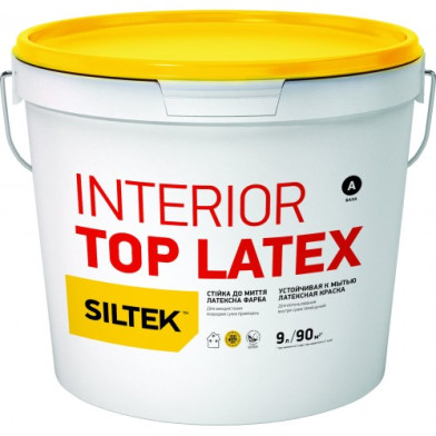 Фарба Siltek Interior Top Latex для стін і стель, 9 л