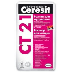 Клей Ceresit CT-21 для пеноблоков, 25 кг