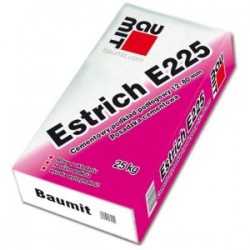 Бауміт Естріх E-225, стяжка цементна, 12-80мм, 25 кг