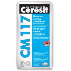 Клей Ceresit CM-117для мінеральної плитки, 25 кг