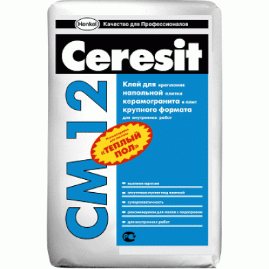 Клей Сeresit CM-12 для керамогранита, 25 кг