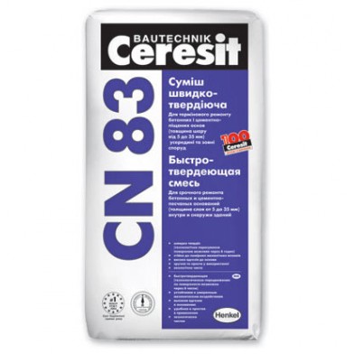 Быстротвердеющая смесь Ceresit CN-83, , 5-35 мм, 25 кг