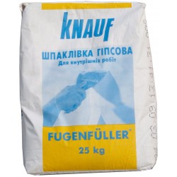 Knauf Фугенфюллер, гипсовая шпаклевка для ГКЛ (1-5мм) 25 кг